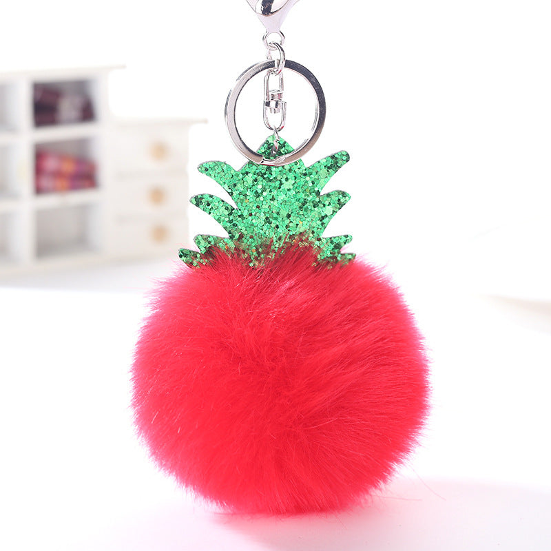 Wholesale Christmas Ball Plush Keychain